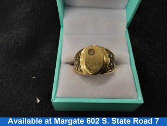 Men's Ring - Yellow Gold 14k (.585) 7.2 grams Size 10
