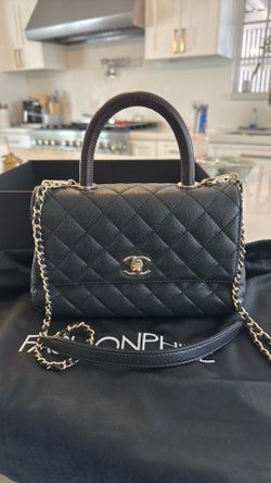 Chanel Coco Handle Lizard