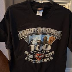 Harley-Davidson 100th Anniversary Unisex Tshirt Size L
