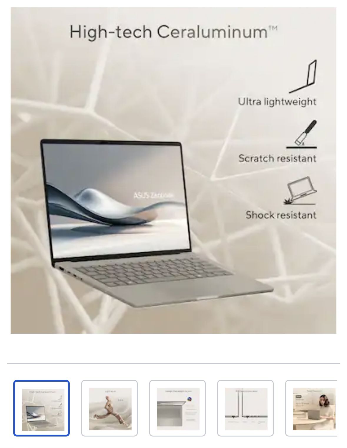 ASUS - Zenbook A14 14" FHD+ OLED Laptop - Copilot+ PC - Snapdragon X Plus - 16GB RAM