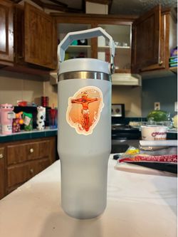 Light Blue Drinkware Tumbler with and Lid