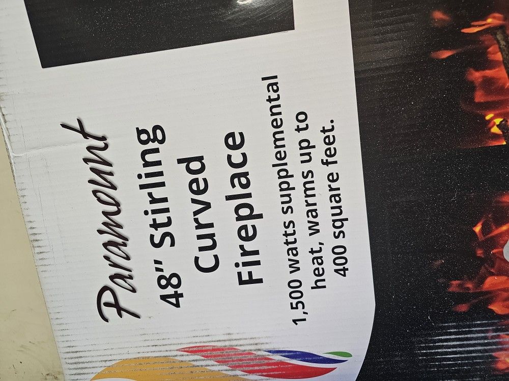 48" Curved Electric Fire Place 