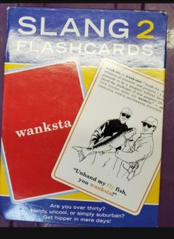 Slang 2 flash cards funny sayings