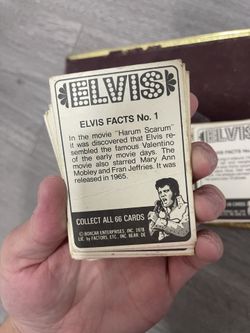 VINTAGE Elvis Trading Card Boxcar Enterprises Inc 1978