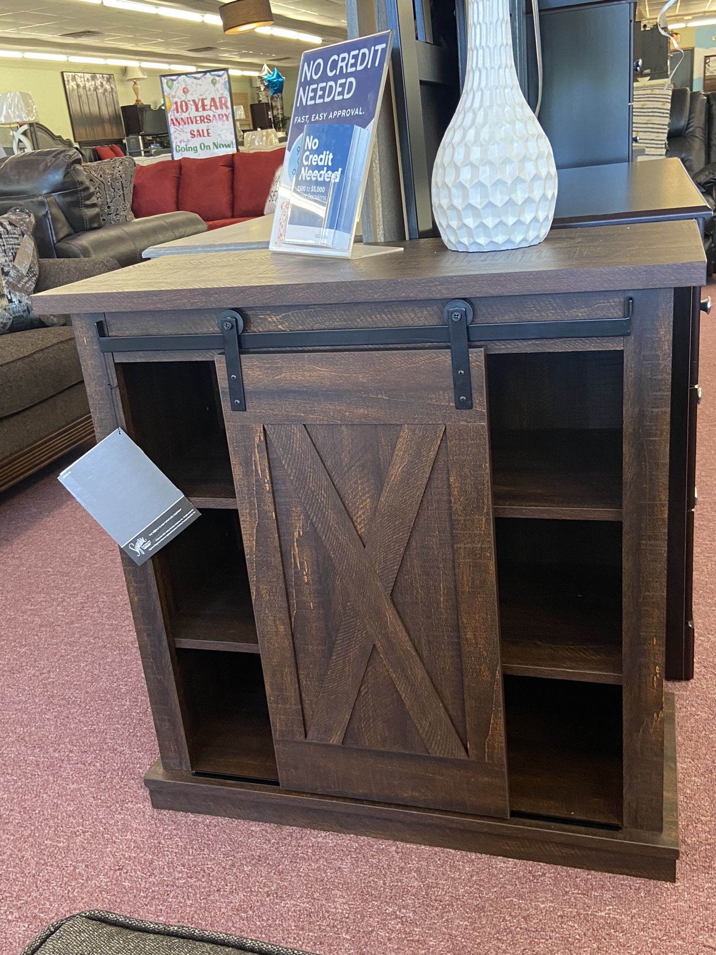 New Barn Door Console π€ Brown or Tan