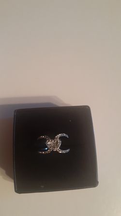 Silver Heart Ring Size 6