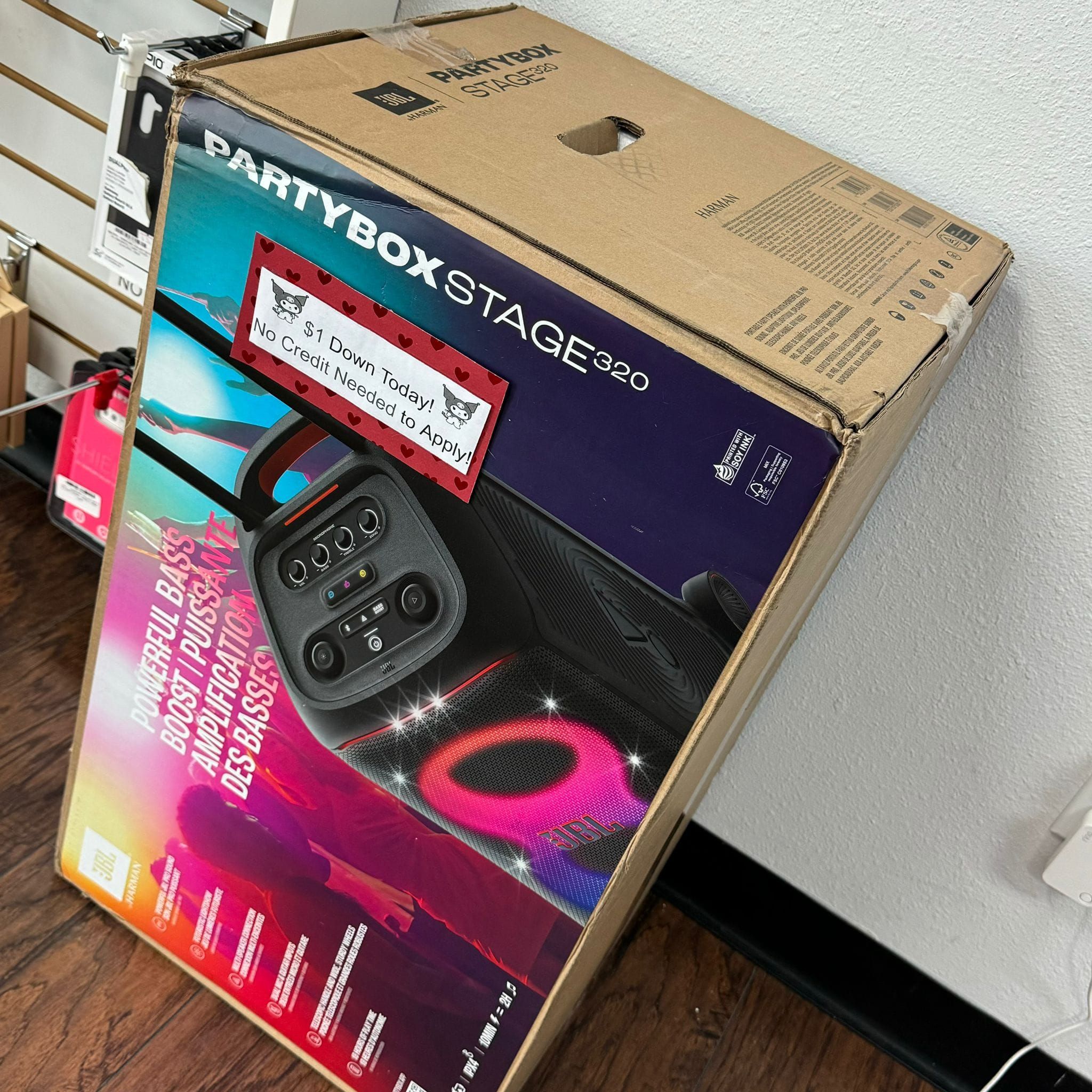 π€ JBL PartyBox Stage 320 Portable Wireless Party Speaker (Brand New) β Bluetooth Speaker Now Only $529 or Just $1 Down! Save $70 Instantly with 1-Yea