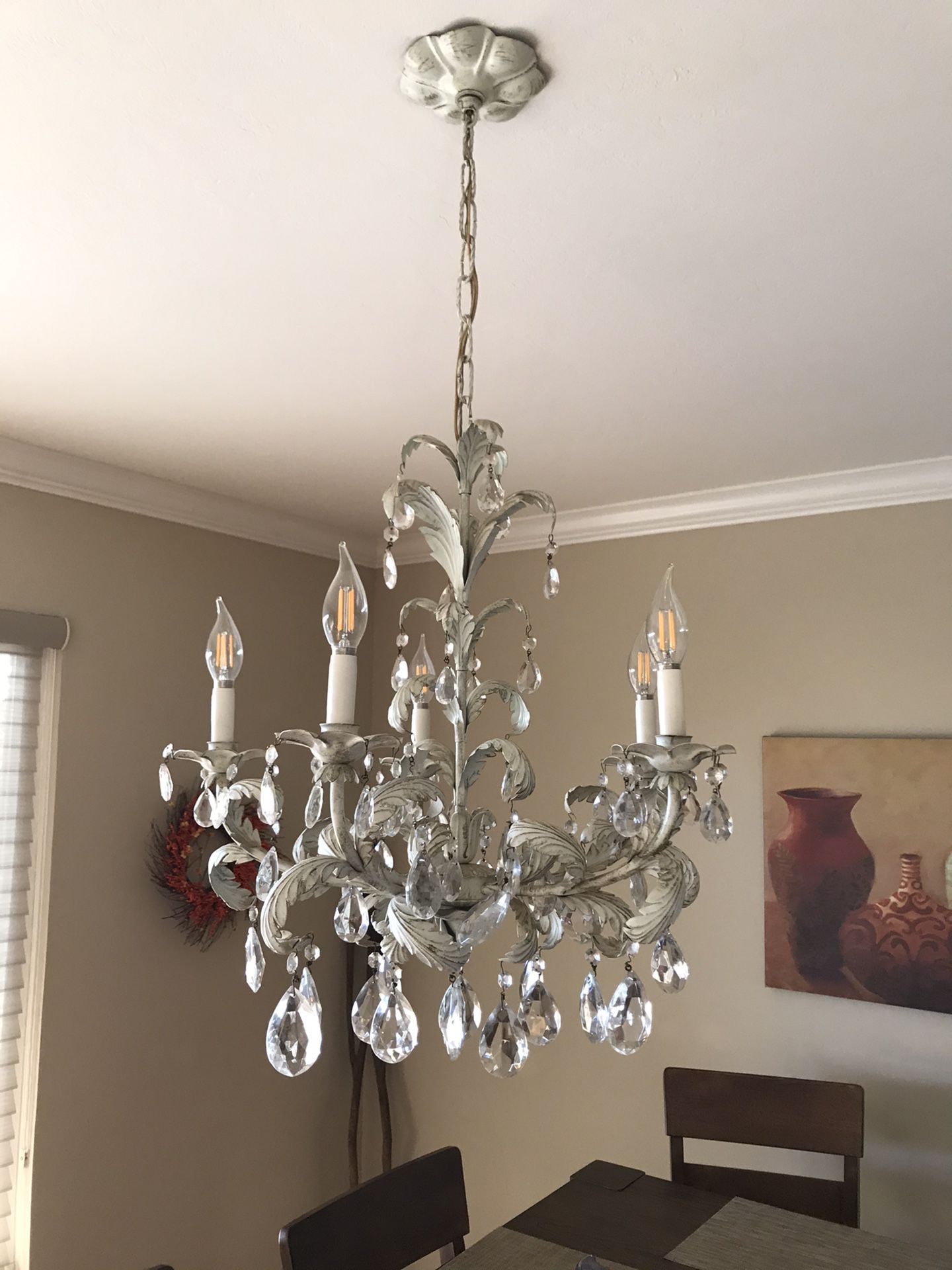Crystal Chandelier with LED lights $85.00