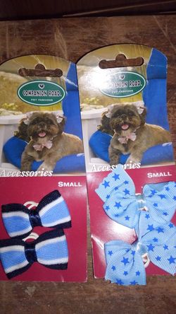 2 pack dog hair bows