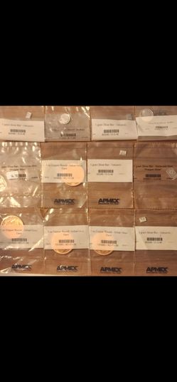 Coins/ingots silver and Copper
