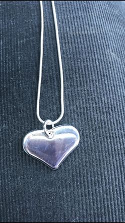 Sterling silver hear necklace