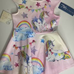 Knit Unicorn Sublimated Dress