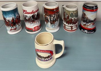 Budweiser Bud Steins Mancave Man Cave $5 each or $25 for All