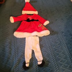 Vestido De Santa Claus Para Bebé  De 3 Meses