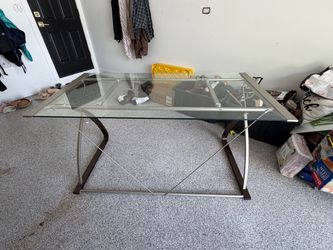Glass desk