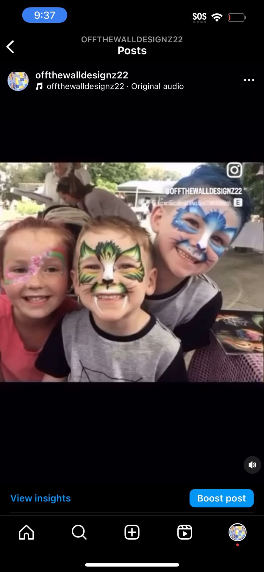 Kids face painter 