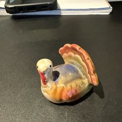 Small Ceramic Turkey Decoration