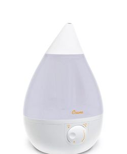 Crane Drop Humidifiers Ultrasonic Cool Mist Humidifier Filter Free 1 Gal White