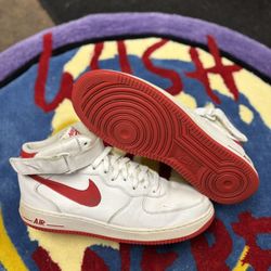 Air Force 1 High Red White 