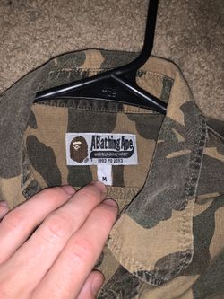Bape button up tee