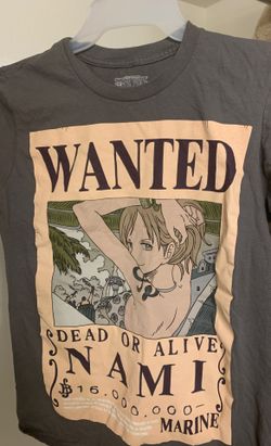 One piece Nami wanted poster shirt