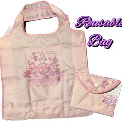 Disney Alice In Wonderland Mad Tea Party Reusable Market Bag NWT