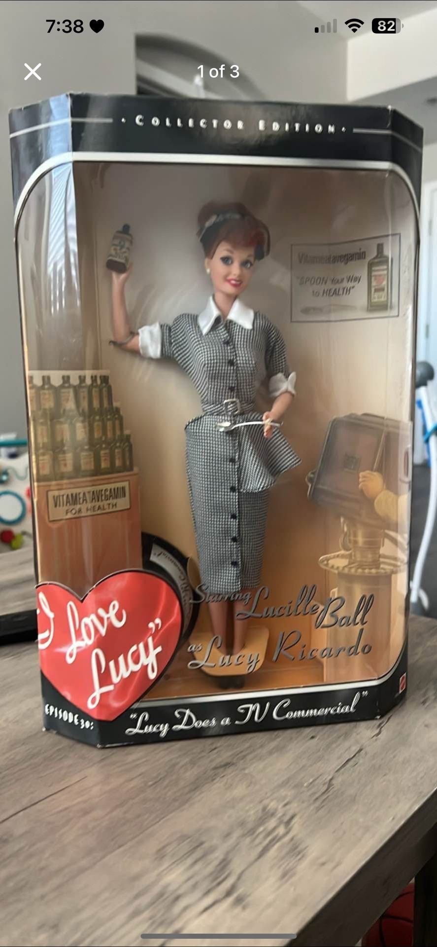 Vintage I Love Lucy Barbie In Original Box