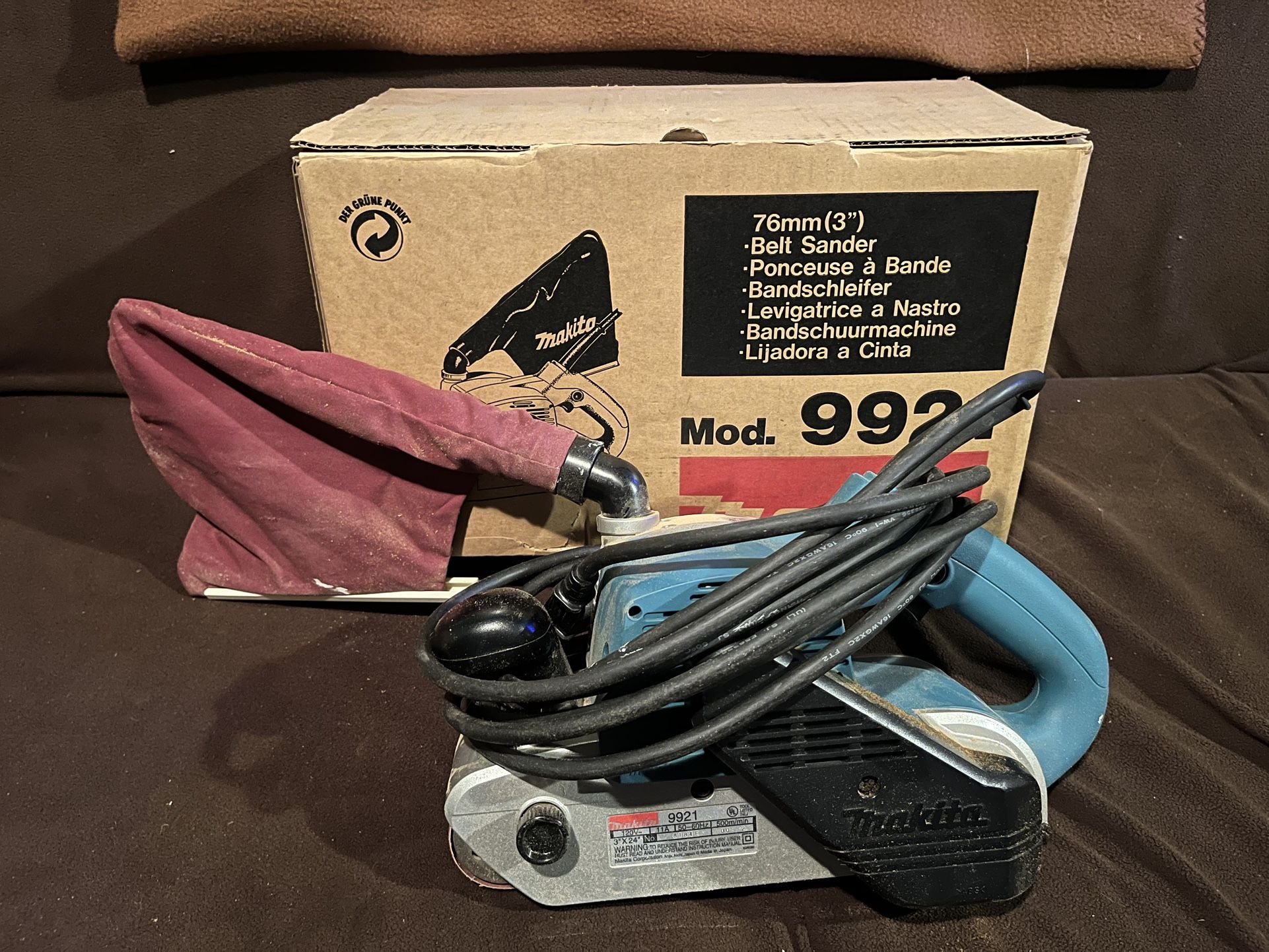 Makita 9921 Belt Sander Like New