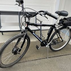 Mountain Bike With E-Bike Kit Installed