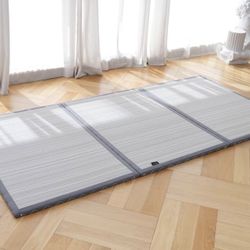 Zonli Japanese Tatami Mat, Foldable Floor Sleeping Pad Futon Mattress, Made from Natural Coconut Shell Fiber & Jute Fiber, Firm Traditional Floor Bed 