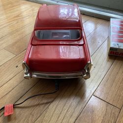 57 Chevy red vintage very rare VHS tape rewinder/works