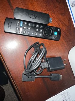 Amazon Fire TV Stick with Alexa Voice Remote, Power Adapter & Cables