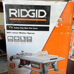 RIDGID 6.5 Amp Corded 7 in. Table Top Wet Tile Saw