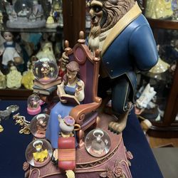 Vintage 10th Anniversary Beauty and the Beast Multi  Globe 