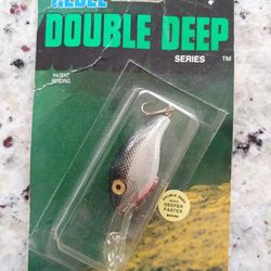 VINTAGE Rebel Double Deep Series Wee-R  Deep Crankbait Fishing Lure - NOS - Discontinued