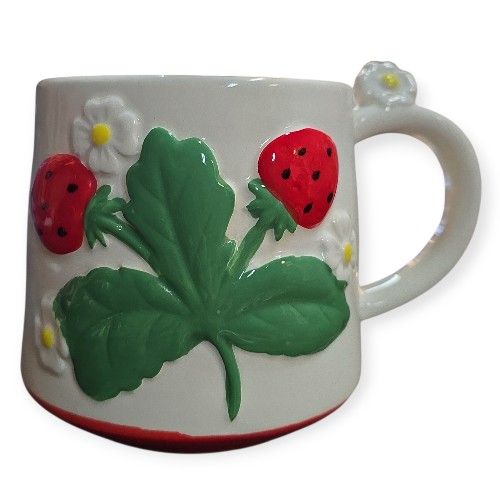 Large Strawberry Coffee Mug
