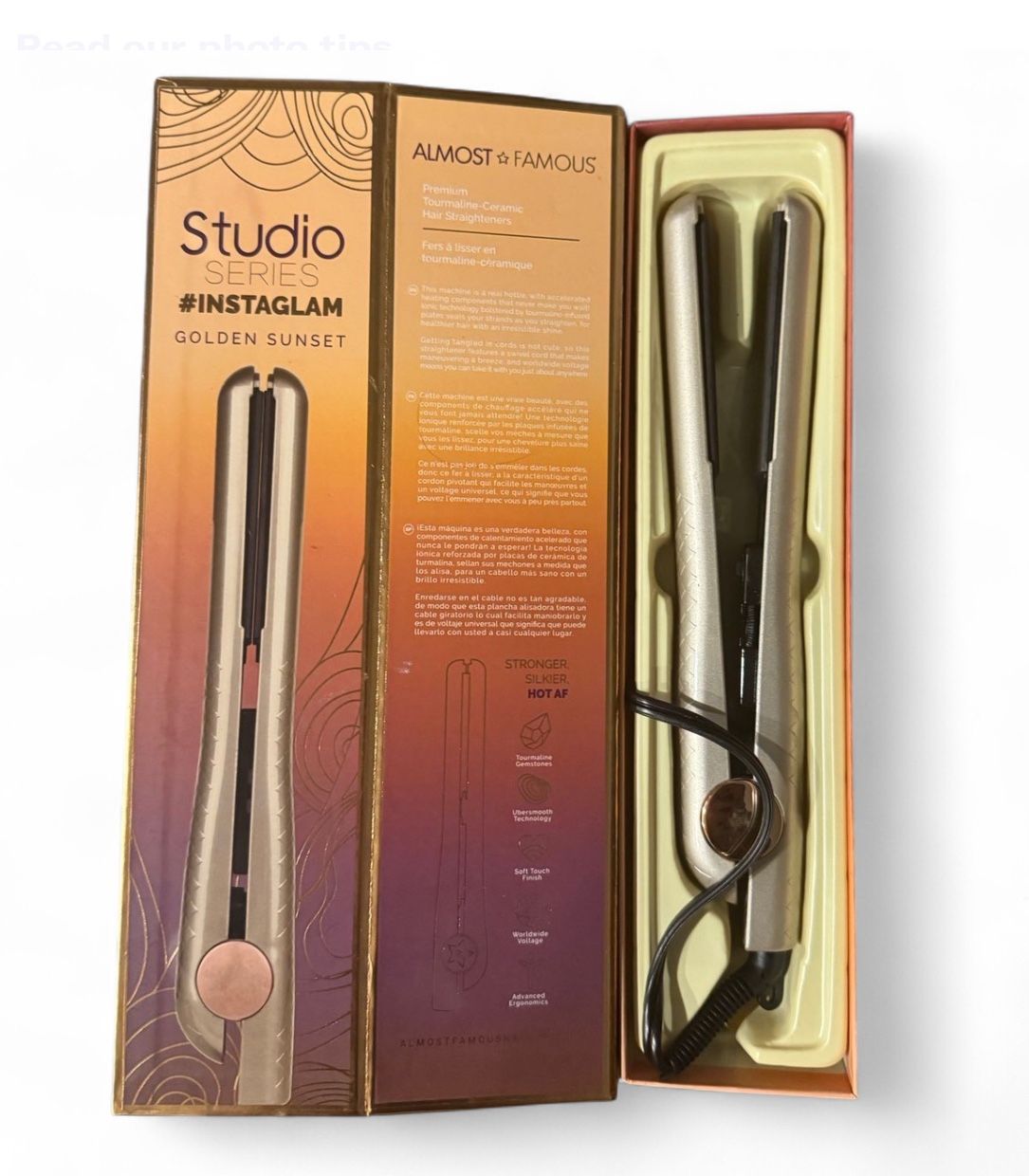 Studio Series #INSTAGLAM Hair Straightener – New in Box
