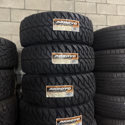 New Set Of (4) 35x12.50R17 Arroyo MT 10 Ply Tires For Sale