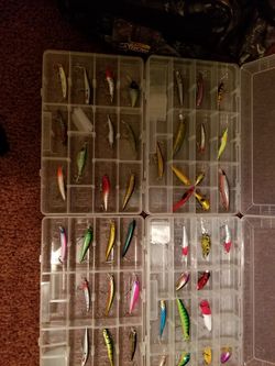 Lots of fishing tackle