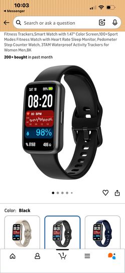 Fitness Trackers,Smart Watch with 1.47" Color Screen,100+Sport Modes Fitness Watch
