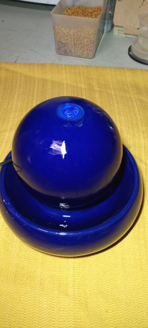 Blue tabletop Ceramic Tabletop $5