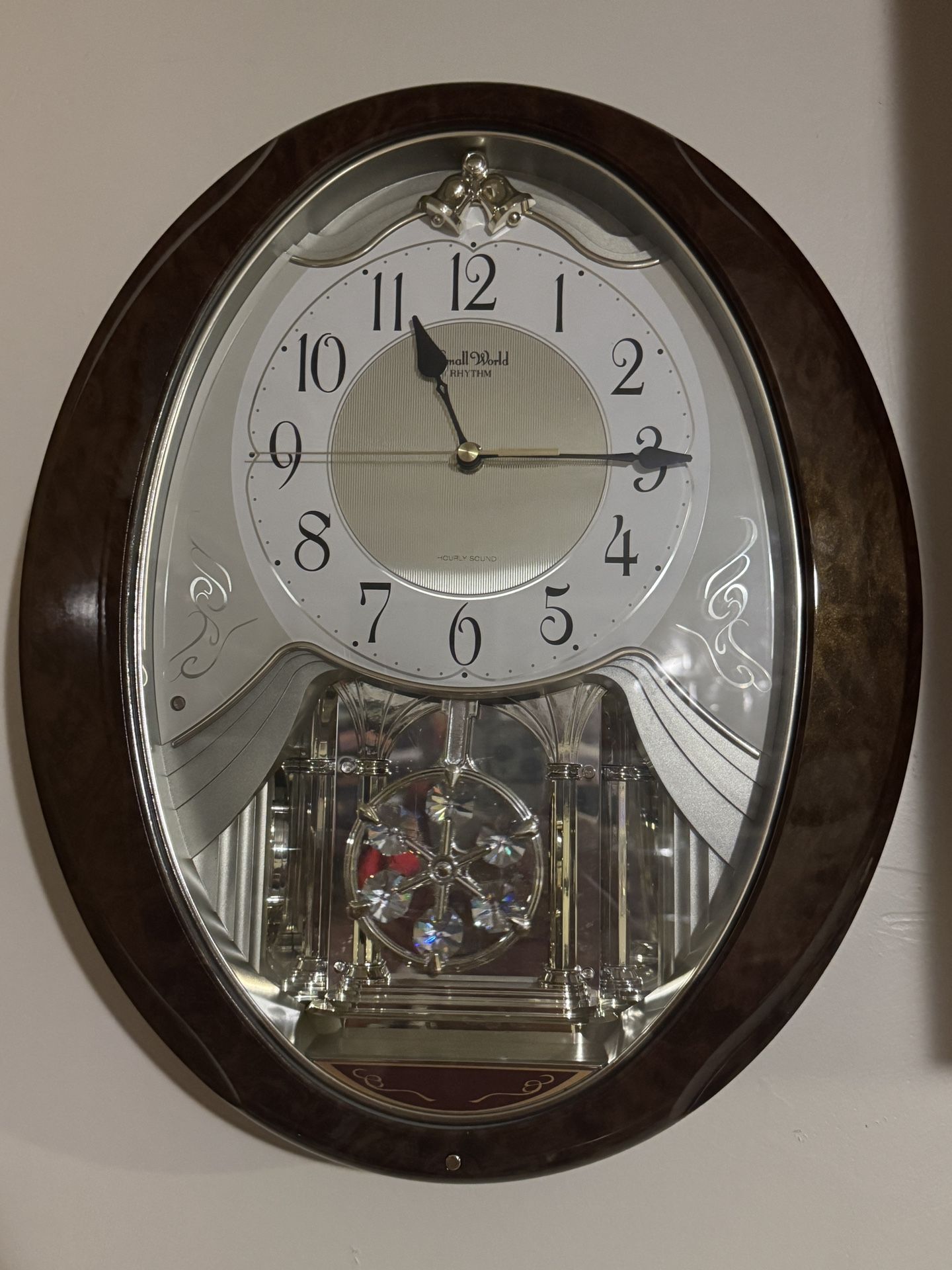 small world rhythm clock Snowflake 4MJ862