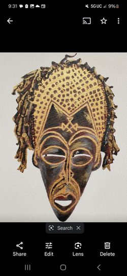 African Hand Made Trible Painting