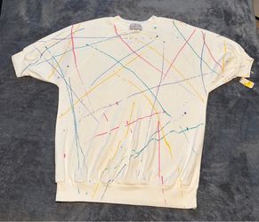 1980s Vintage Neon Splatter Shirt - brand new