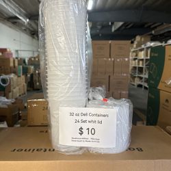 32 oz Soup cup 24set whit lid