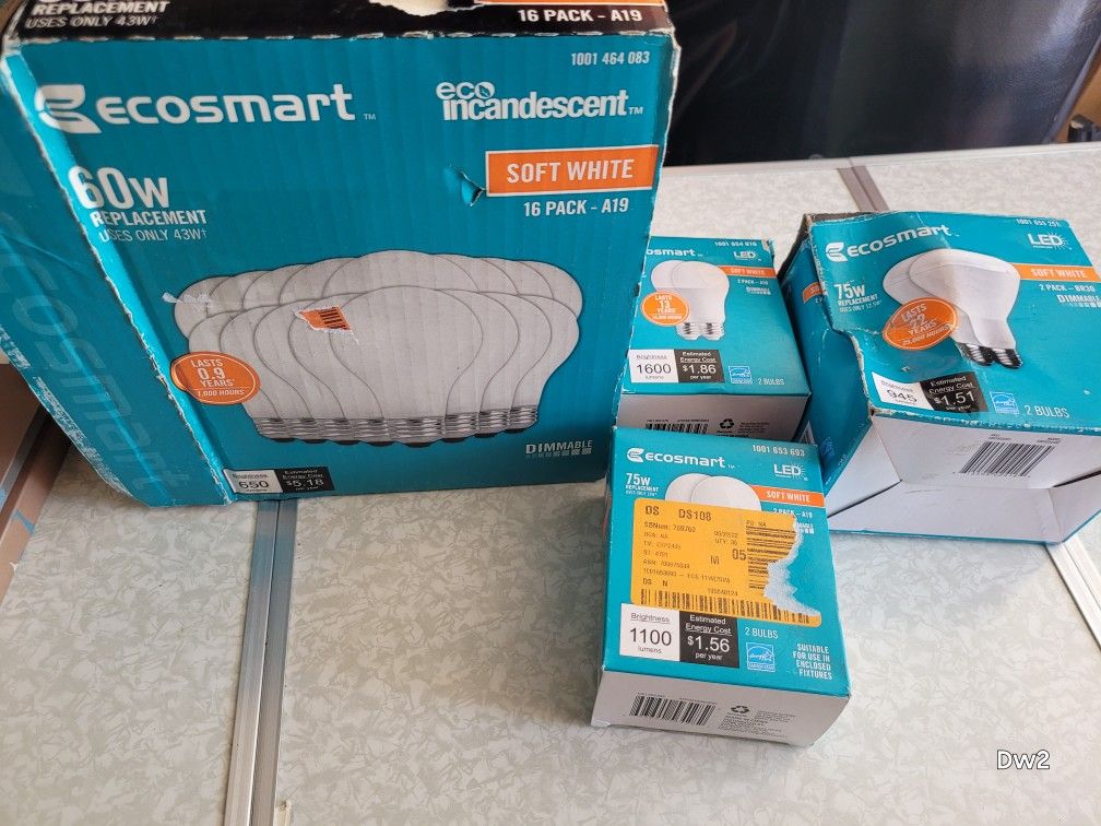 Ecosmart LED Light Bulbs Bundle for Sale in Goodyear, AZ - OfferUp