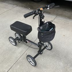 Elenker Knee Scooter - Hardly used - 4 wheels, brakes, basket