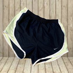 Nike Dri Fit Running Shorts Size XS Women’s Black Light Lime Green