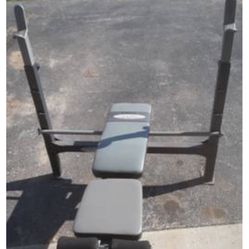 Power House Olympic Bench With Olympic Bar 