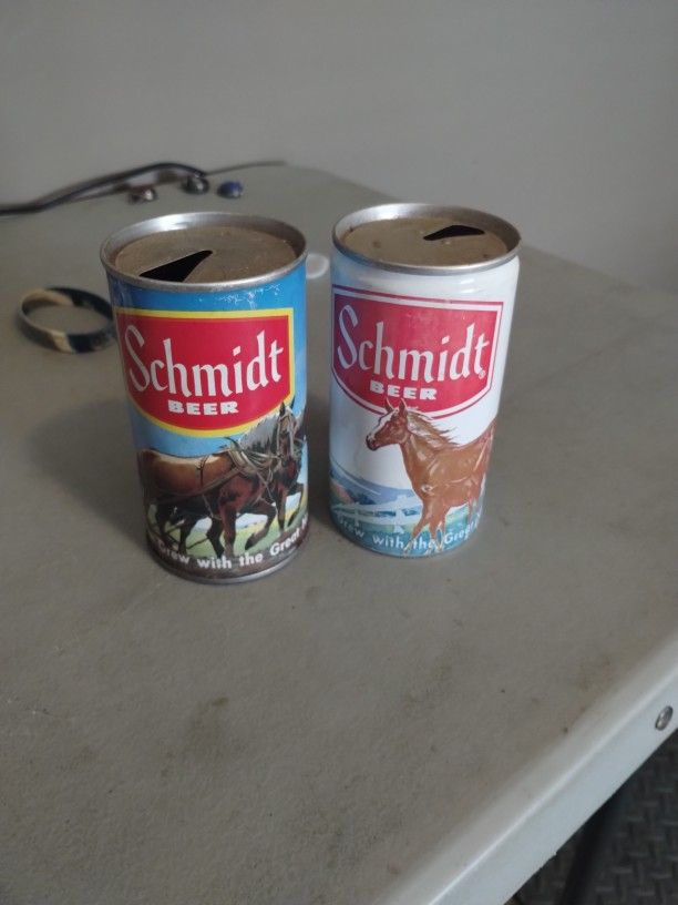 2 Schmidt Beer Cans For The Price Of One Vintage